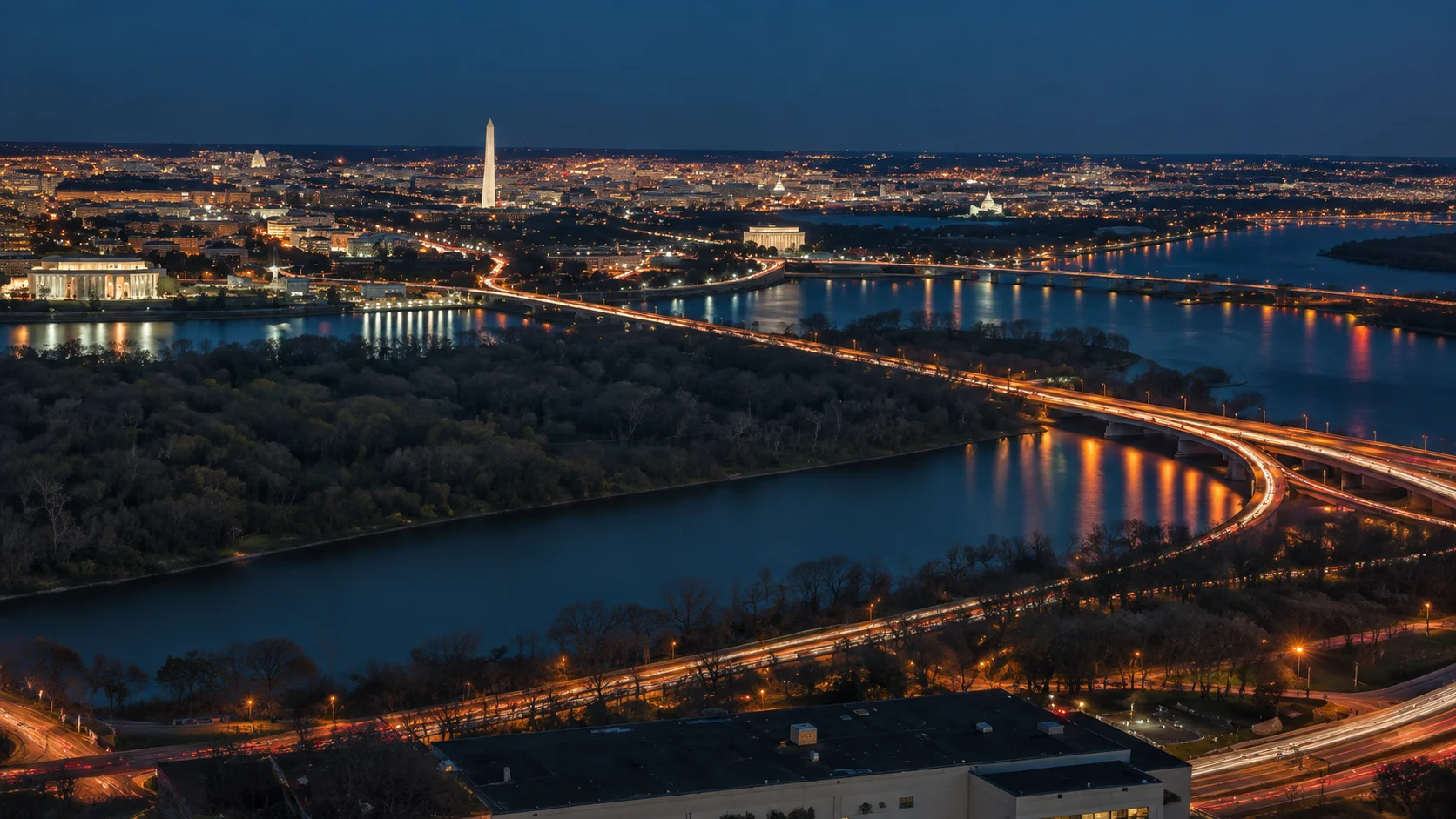 Image — DMV region at night